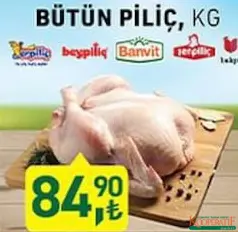 BÜTÜN PİLİÇ TAVUK ÇEŞİTLERİ KG